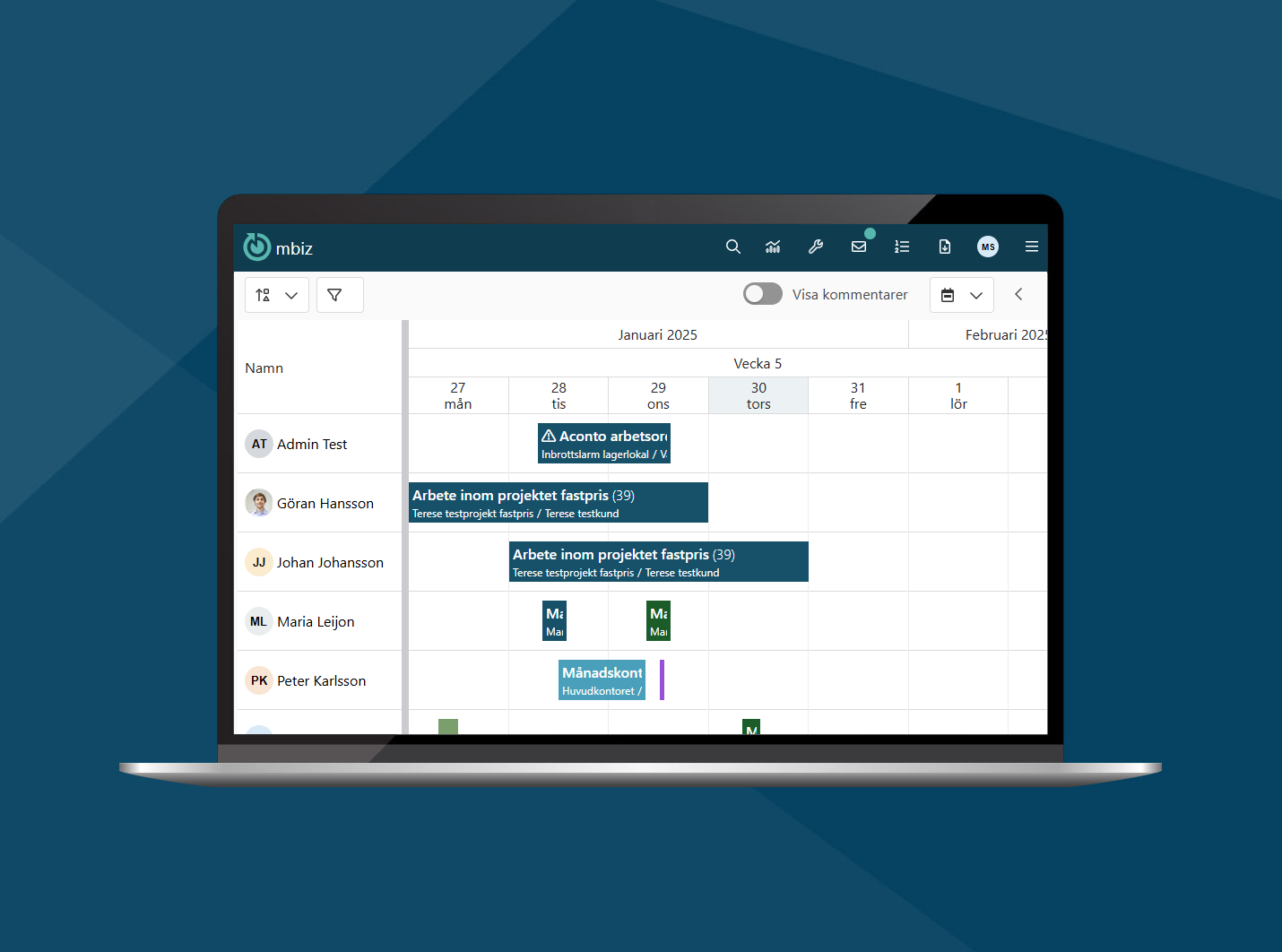 Resursplaneringen och ny grossist till centralregistret