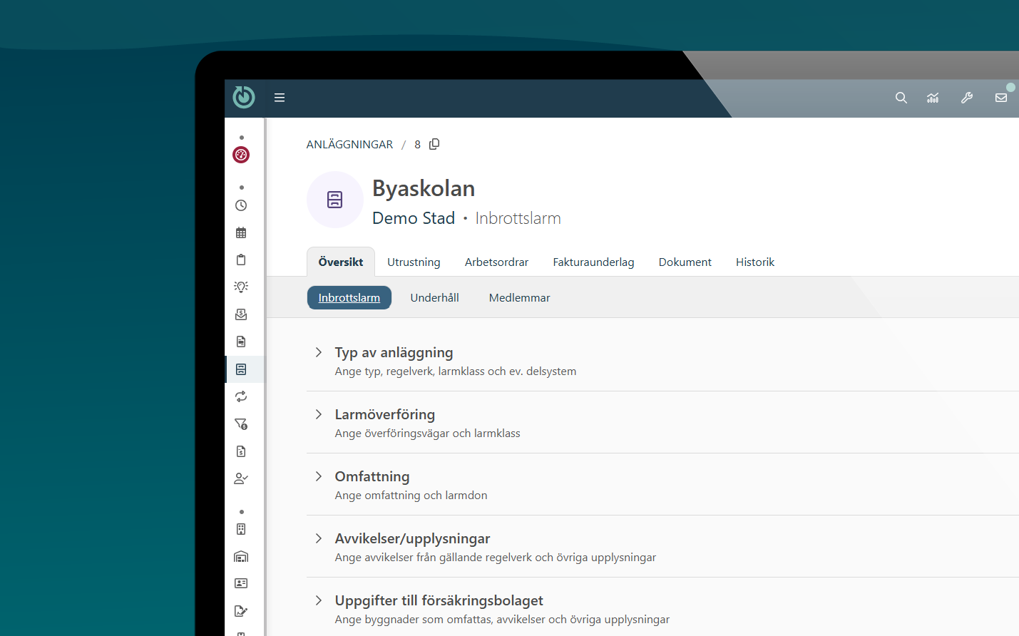Uppdateringar för inbrottsanläggningar